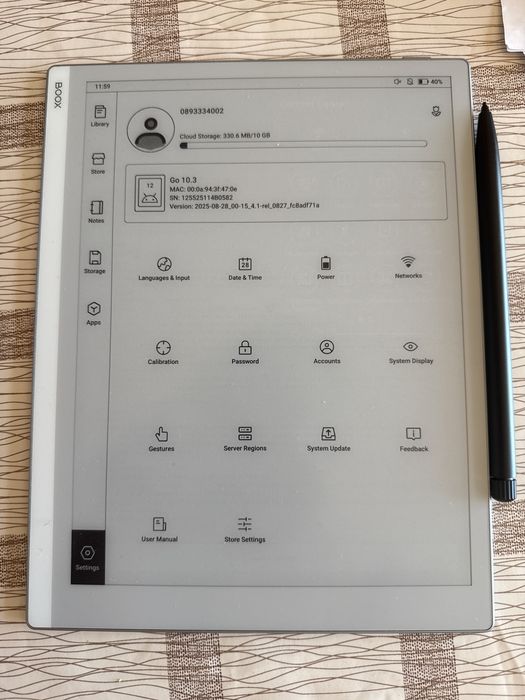 Продавам Onyx Boox Go 10.3