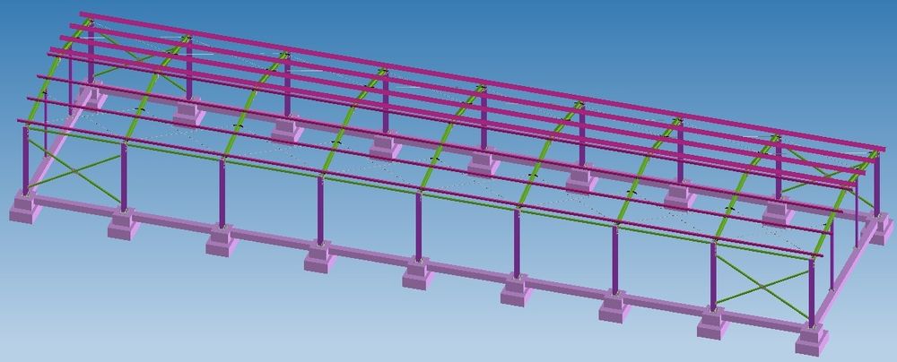 Vand hale metalice confecționate din europrofile ipe