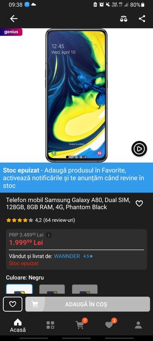 Telefon Samsung a80