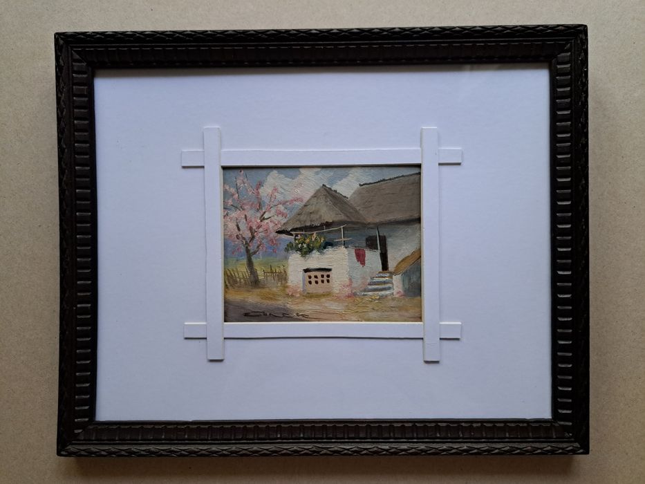 Pictură "Culă oltenească", T. Concec, u/c, semnat stg jos cu brun,.