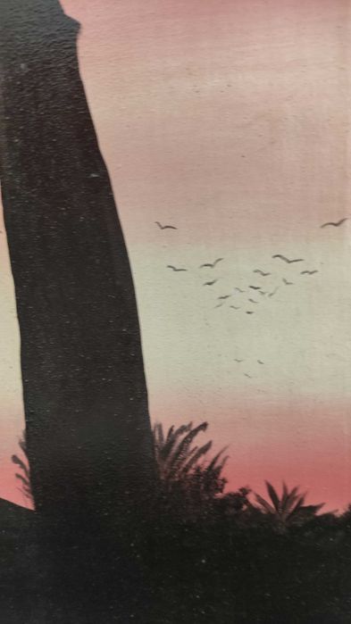 Tablou Africa baobab roz