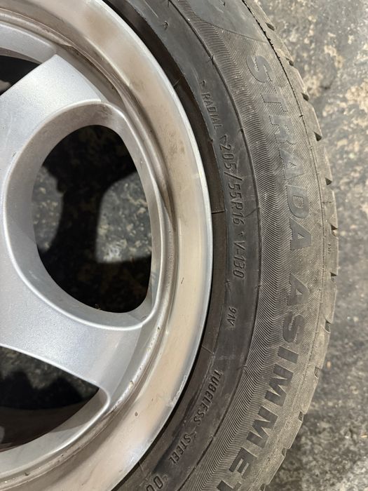 Set jante Aluette R16 cu anvelope vara 205/55R16