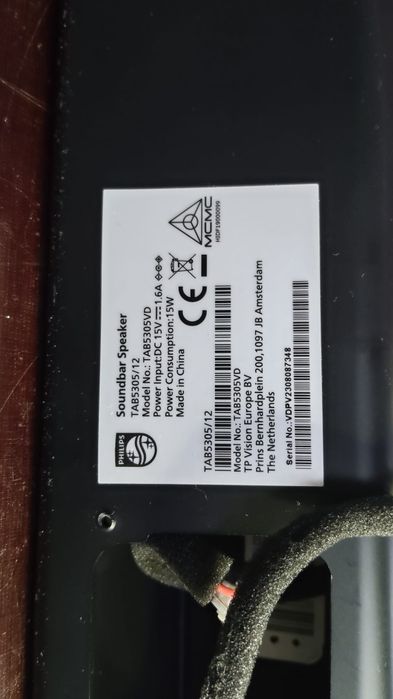 Soundbar Philips defect