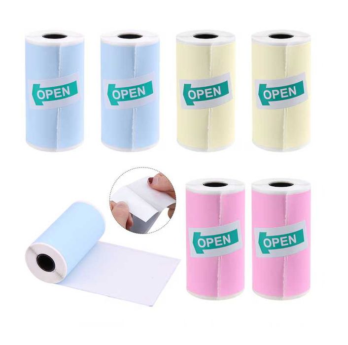 Термохартия за мини принтер Mercado Trade, Лепяща, 3бр. комплект