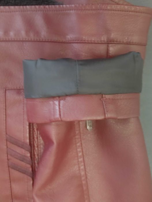 American Breed Яке от изкуствена кожа цвят бордо. Размер L