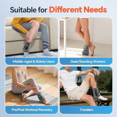 Нов Безжичен нагревателен масажор за глезен и стъпало с вибрации