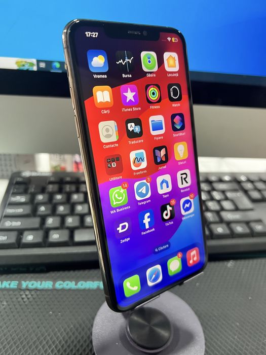 iPhone 11 Pro Max 64GB Gold 10/10 100% Baterie 12 13 14 15 16 Plus Mini Samsung S20 S21 S22 S23 S24 S25 Ultra Plus FE A25 A34 A35 A36 A54 A55 A56