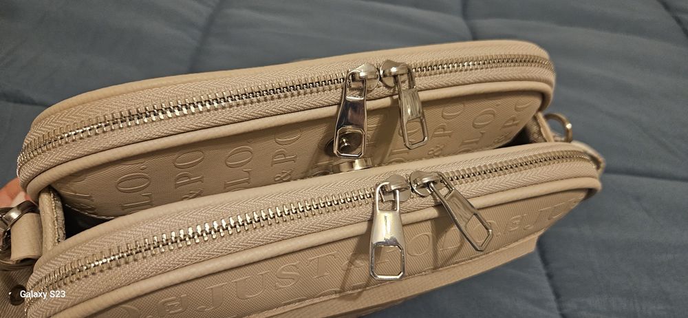 Дамска чанта Just Polo бежова