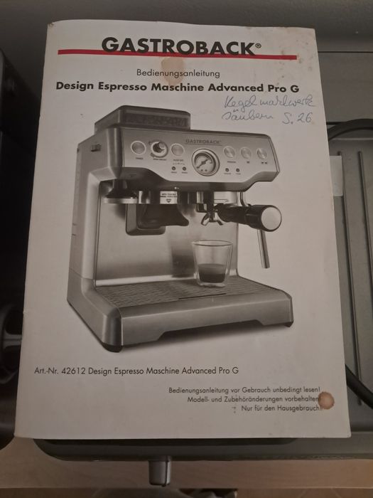 GASTROBACK  Кафемашини с мелачка