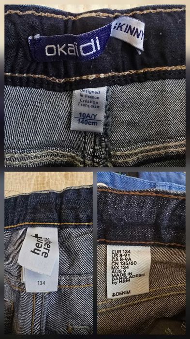 Pantaloni copii, Bermude,  marime 8-9 ani, 10 ani, respectiv 134, 140.