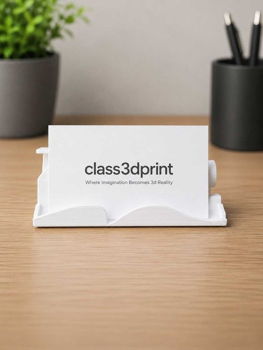 Suport carti de vizita modern pentru birou, imprimat 3D, nou