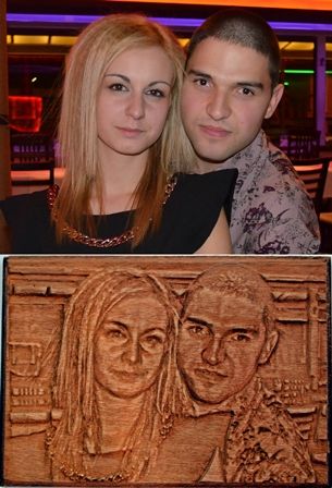 Гравиране на Ваша 3D снимка на дърворезба! Оригинален подарък!