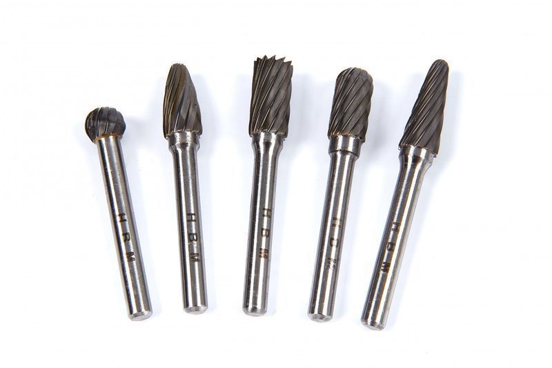 Комплект от 5 фрези от твърд карбид hbm