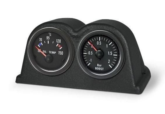 Стойка за 2 измервателни уреда черна