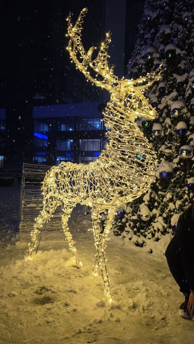 Новогодние светодиодные фигуры, олень, лошадь и прочее