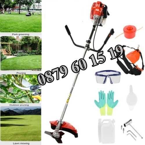 Бензинов тример за трева 74 куб./косачка за трева + 10 бр. подаръци