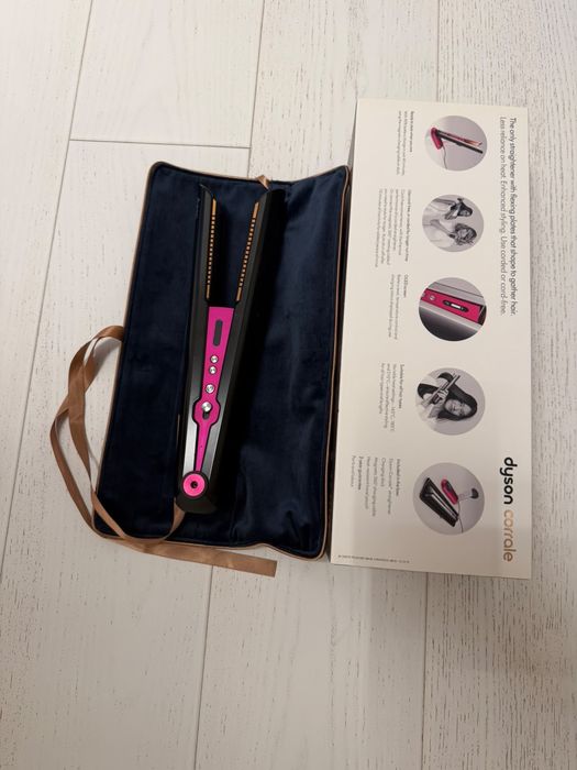 Placă de păr Dyson Corrale™ (Nichel/Fuchsia)