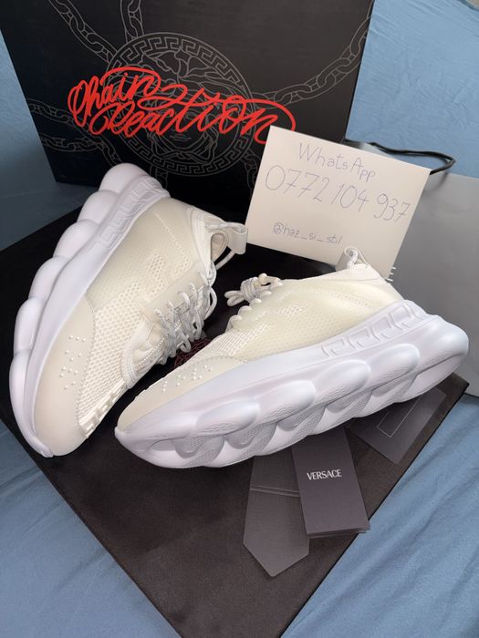 Oferta! Adidasi Chain Reaction Triple White