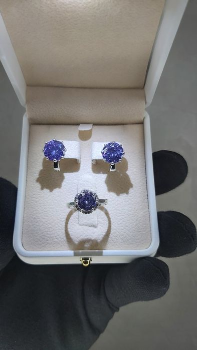 Kumush uzuk zirak sepochka Комплект кольца серги кулон цепочка серебро