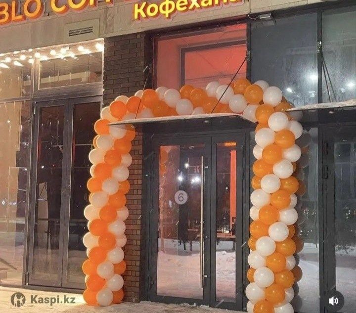 Шарики шары оформление входа арки