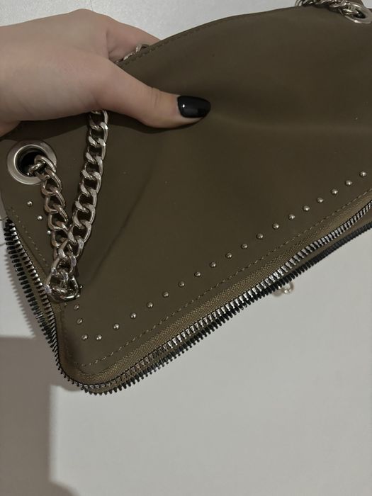 geanta edgy olive green