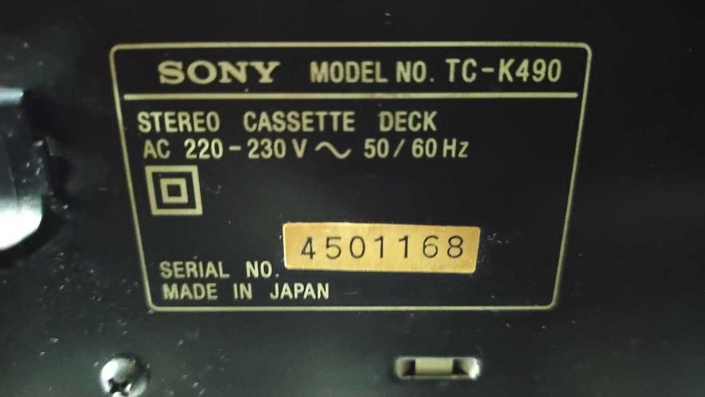 Casetofon Sony TC-K490