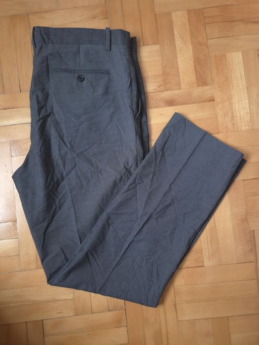Pantaloni eleganți H&M Regular Fit, Gri, Bărbați - 54 (38R)