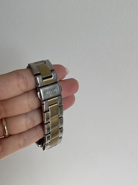 Ceas Fossil Auriu cu Argintiu