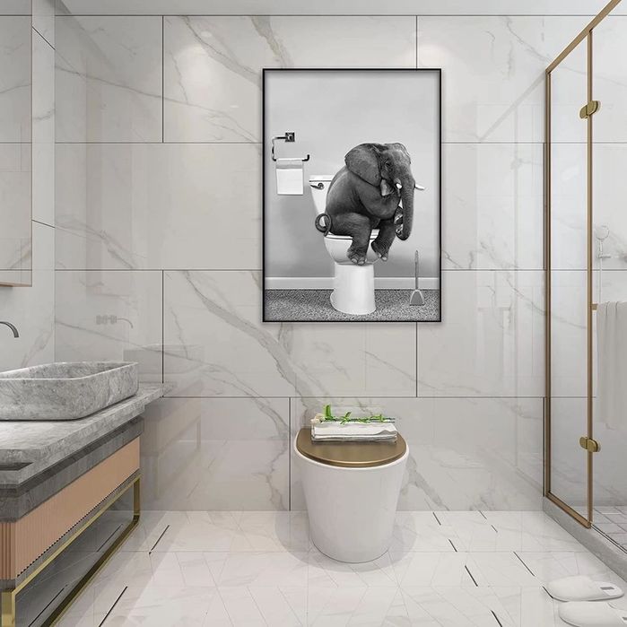 Декорация на плакати за баня без рамка. (Стил D, 50x70cm)