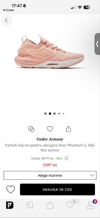 Adidasi Under armour hovr phantom