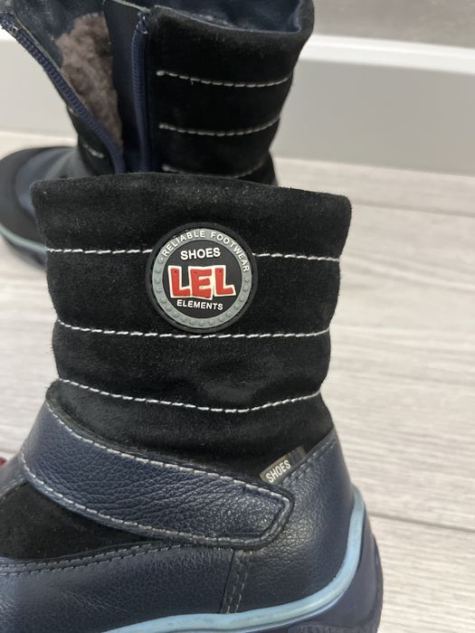 Зимние кожанные сапоги мальчику