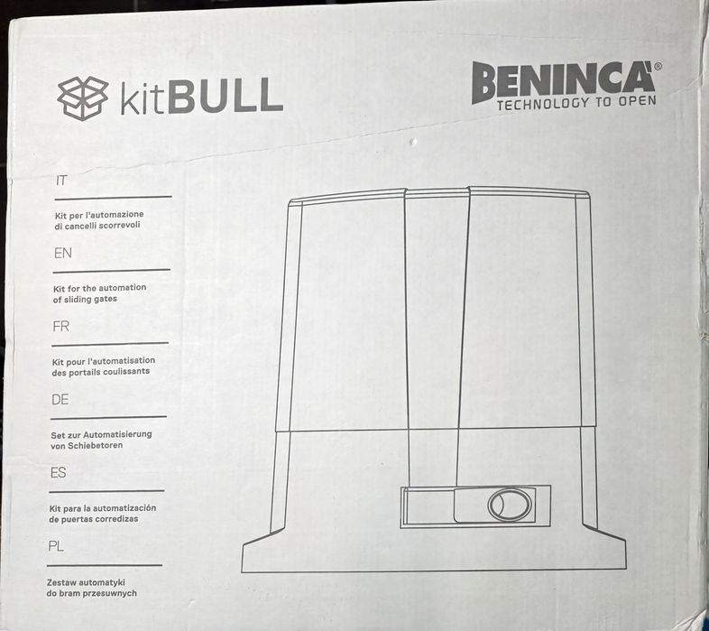 Kit automatizare poarta culisanta Beninca KBULL5M, 500 Kg, 220 V, 650