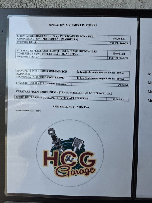 Servicii aer condiționat clima auto r134a si 1234YF electrice/hibride