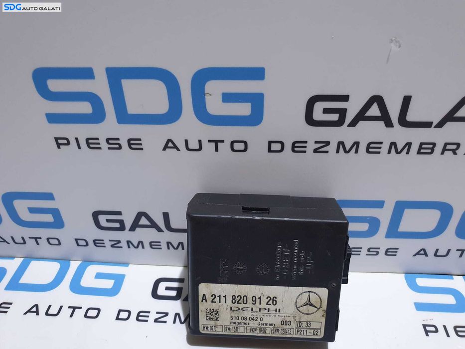 Unitate Modul Calculator Alarma Antifurt Mercedes Clasa C Class S203 2004 - 2007 Cod A2118209126 [LR0516]
