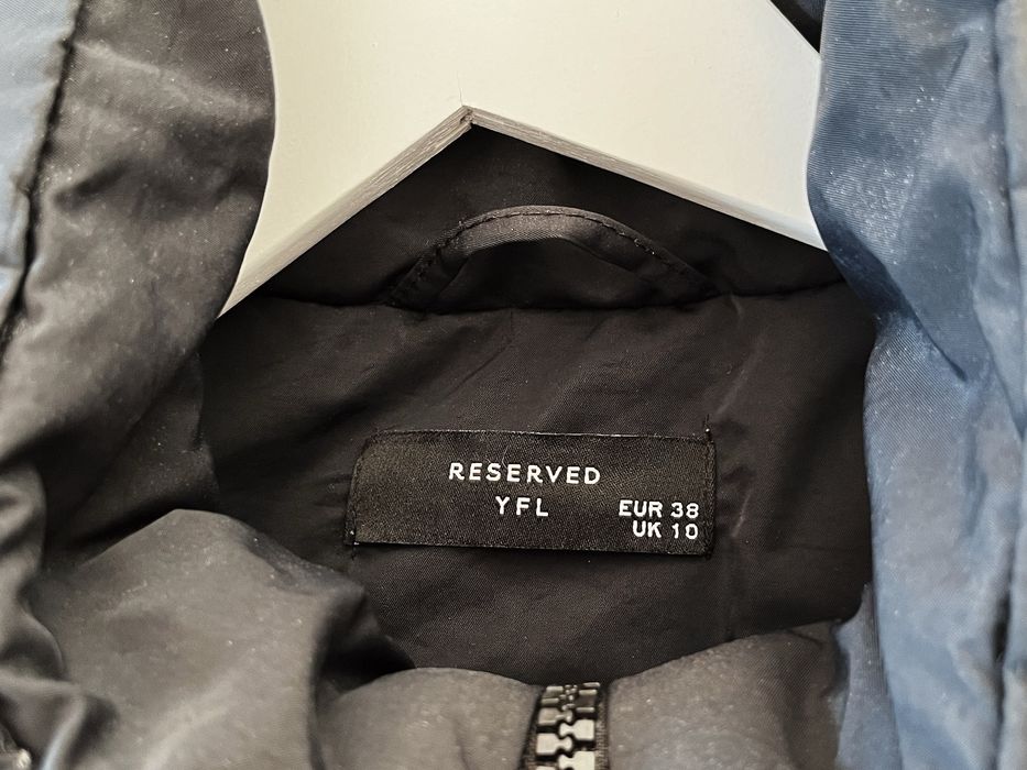 Geaca Reserved, cu puf, neagra, marimea M / 38