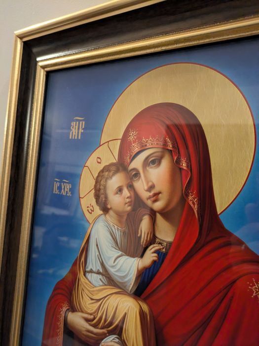 Icoană Maica Domnului cu Pruncul,  Poceav
