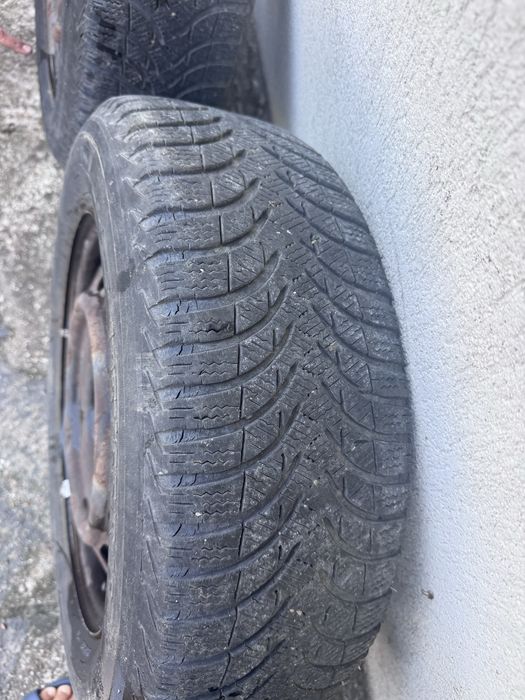 Set 4 roti jante tabla otel cu anvelope iarna 195 65 R16 Mazda 3/5/6 Kia Ceed Hyundai i30