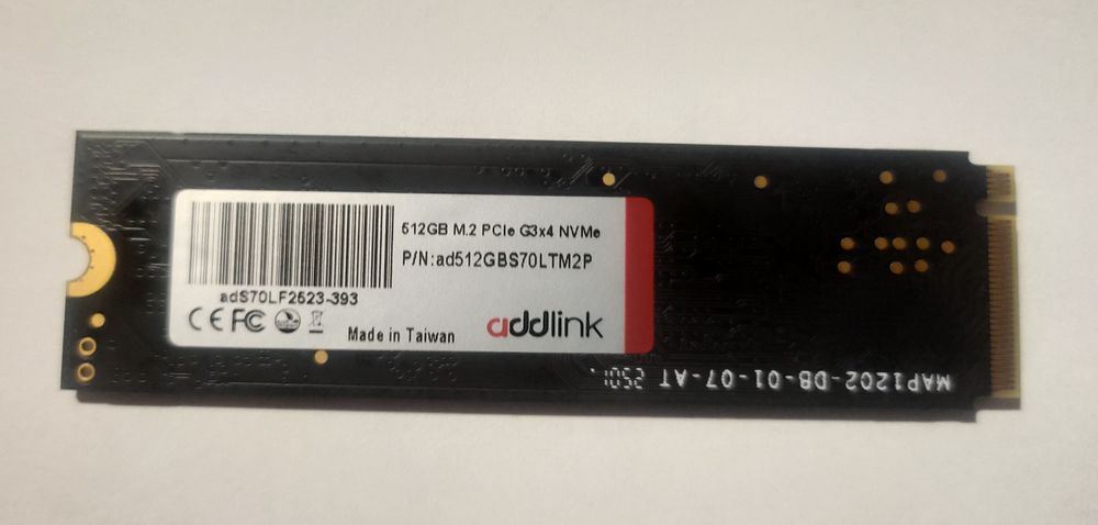 512gb ssd nvme m.2 Gen 3x4 Addlink.