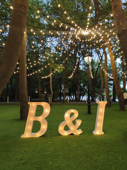 Litere Volumetrice Luminoase pentru evenimente