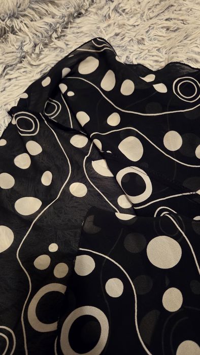 Fusta din șifon, semitransparenta