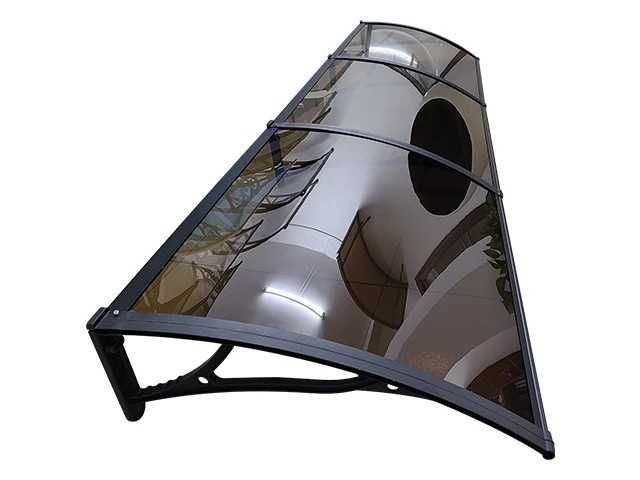 АЛУМИНИЕВ навес тента плътен плексиглас 300х100 см + други размери