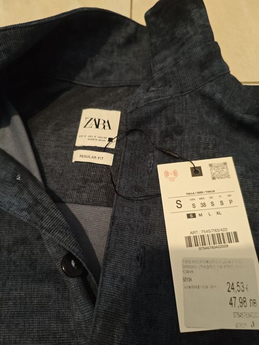 Поло блуза с яка Зара/Zara (нова, с етикет)