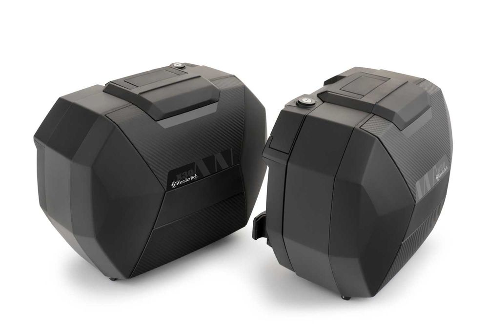 Wunderlich X luggage system Vario case with carrier M 1000 XR - Set - black-silver