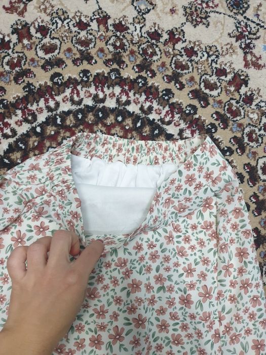 Юбка женская в цветочек