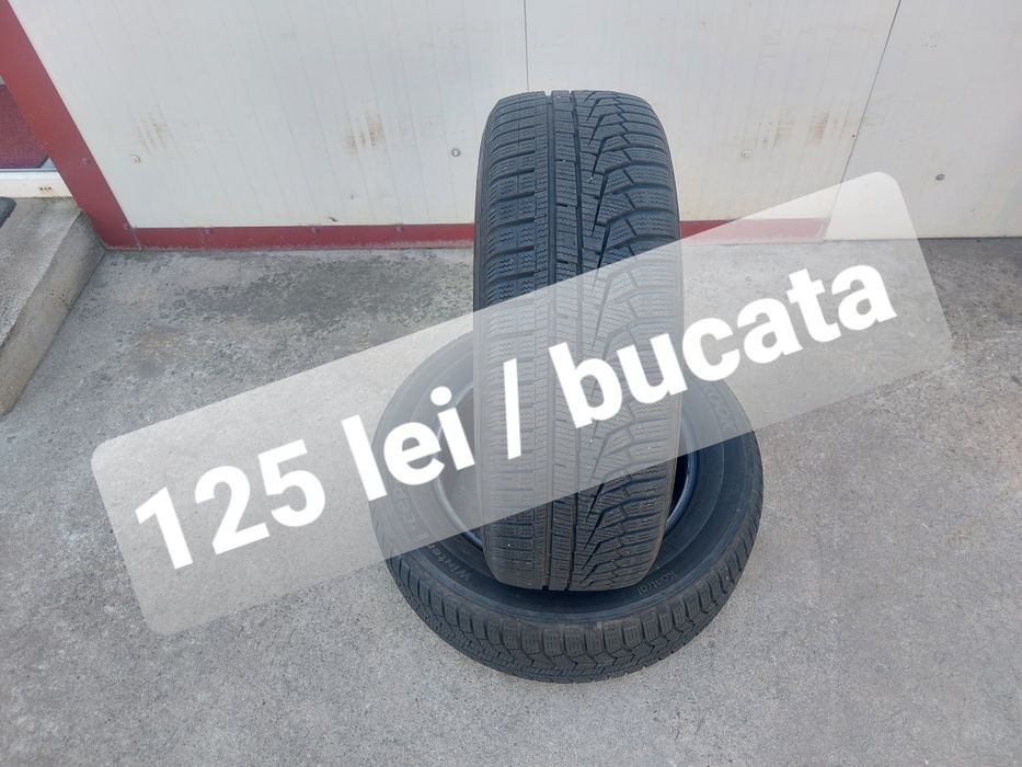 125 lei bucata! Doua anvelope M+S/IARNA 205 60 16 Hankook