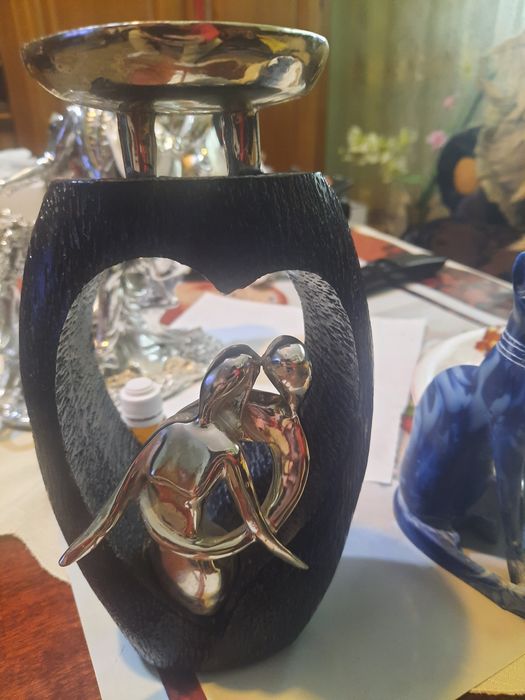 Bibelou vintage suport lumânare aromaterapie.