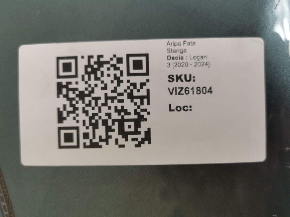 Aripa Fata Stanga Dacia Logan 3 2020 2021 2022 2023 2024, Sandero 3 20