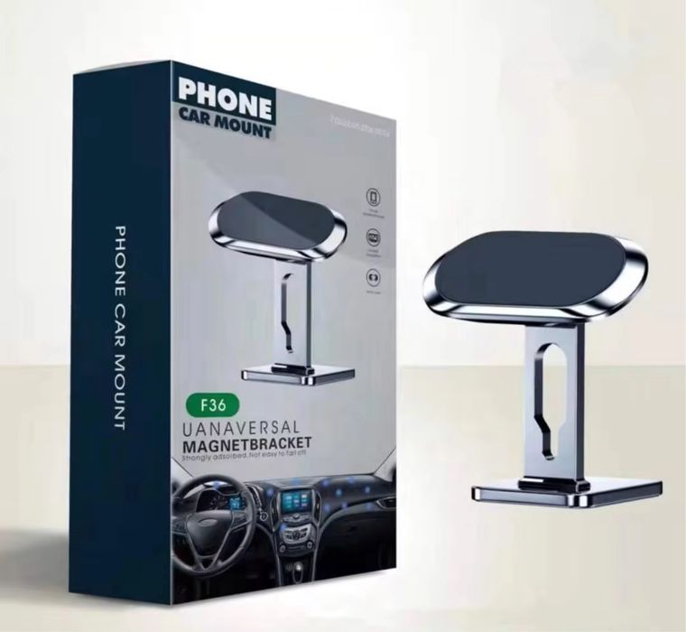 Suport Magnetic Telefon Auto Reglabil Metalic Placute Incluse