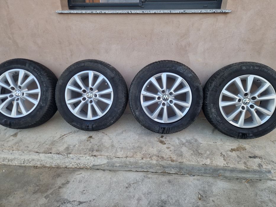 Vand 4 roti de Tuareg 5×130 cauciucuri michelin cross climate 225/55/18 Dot 2024