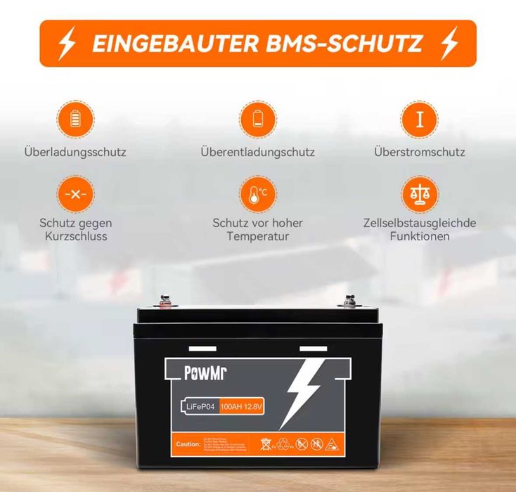 Батерия Pow Mr LifePo4 12,8v 100A